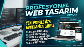 sizlere özel anahtar teslim web sitesi tasarlarım