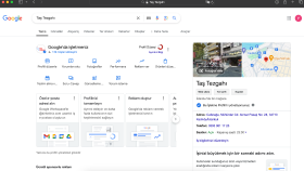 Taş Tezgahı - Google Maps Kaydı