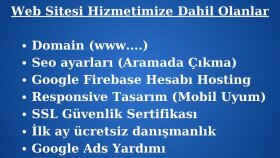 farklı sektörlere özel profesyonel web siteleri yapabilirim