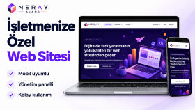 işletmenize özel, mobil uyumlu web sitesi geliştiririm