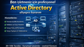 sıfırdan kurumsal Windows Active Directory altyapısı kurarım