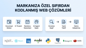 sıfırdan özel web uygulamaları geliştiririm
