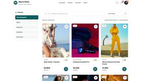 Modern e-ticaret sitesi: ürün, sepet ve ödeme akışı