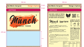 Münch Natural Foods için yaptığım ambalaj tasarımı.