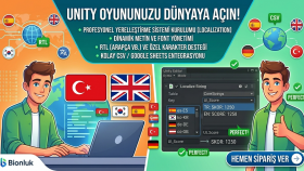 unity oyununuza localization (yerelleştirme) sistemi kurarım