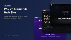 wix veya framer ile hızlı ve şık web sitenizi kurarım