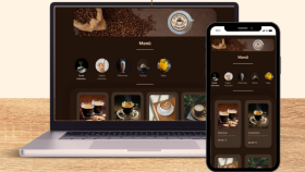 Kafe Menü Sayfası UI/UX Tasarımı