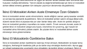 İkinci el motosiklet alınırken dikkat edilmesi gerekenler