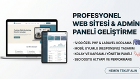 profesyonel admin panelli web siteleri yaparım