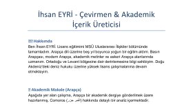 Şimdiye Kadar Yaptığım Birkaç İşten Örnekler