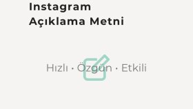 Instagram için etkili açıklama ve tanıtım metni yazarım