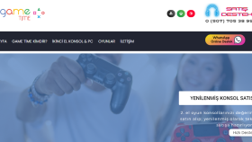 GAME TİME şirket web sitesi