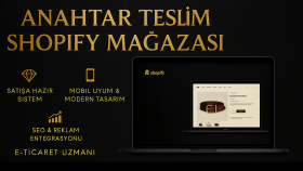 Shopify ile anahtar teslim e-ticaret sitesi kurarım