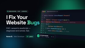 php, laravel ve javascript sitenizdeki hataları düzeltirim
