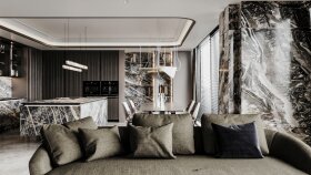 Villa Oturum Alanı Mutfak