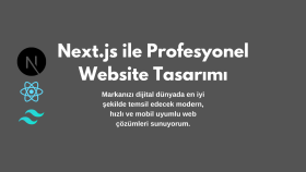 size next.js kullanarak şık bir website kodlayabilirim