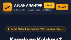 Aslan Anahtar – Yerel İşletme Web Sitesi