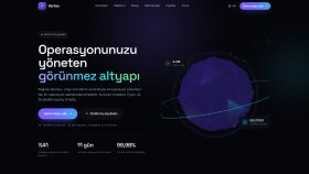 Vertex – 3B Animasyonlu Kurumsal Yazılım Sitesi (Konsept)