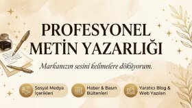 hedef kitlenizi etkileyecek yaratıcı metinler yazarım