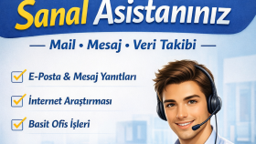 sanal asistanlık ve çevrimiçi hizmet sunmaktayım