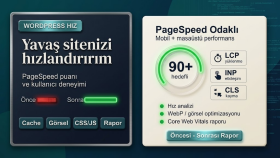 sitenizi hızlandırıp Google PageSpeed puanınızı yükseltirim