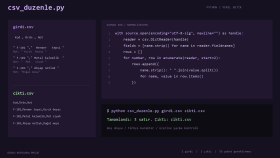 Python ile ürün CSV dosyası düzenleme
