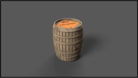 3D Patlayıcı varil