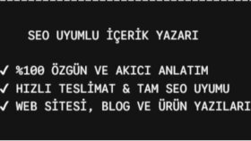 web siteniz için SEO uyumlu ve özgün içerikler yazabilirim