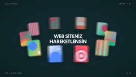Web Sitesi İçin Dönen Karusel Motion Videosu