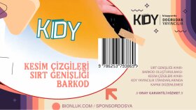 hazırladığınız kapak ve barkodu KDY'ye göre düzenlerim