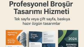 markanıza profesyonel özel broşür ve katalog tasarım yaparım