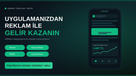 mobil uygulamanıza gelir getiren reklam entegrasyonu yaparım