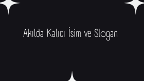 markanız için isim ve slogan yapabilirim