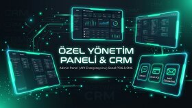 özel yönetim paneli CRM ve API entegrasyonu yapabilirim