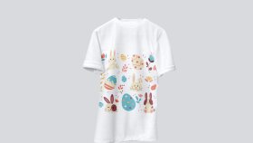 Egg Rabbit Style Tişört Tasarımı