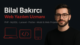 tüm web yazılım ihtiyaçlarınızı yapıyorum