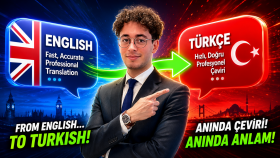 İngilizce'den Türkçe'ye akıcı çeviriler yaparım