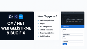 dotnet teknolojileri ile web geliştirme yaparım