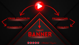 Youtube kanalınıza profesyonel banner tasarlarım