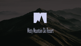 Misty Mountain Ski Resort - Örnek Kurumsal Logo Tasarımı