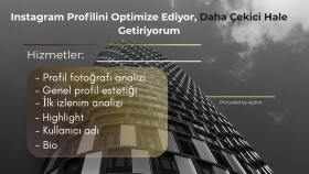 senin için Instagram profil optimizasyonu yaparım