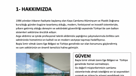 Cam Balkon Sistemleri Website İçeriği