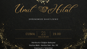 Örnek Davetiye Tasarımı