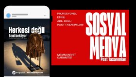 akıl dolu sosyal medya post ve story tasarımı yaparım