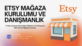 5 yıllık tecrübemle etsy mağazanı kurup, danışmanlık veririm