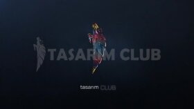 Lazer kesim logo animasyonu. 