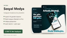 işletmenizin Sosyal Medya hesabını yönetirim