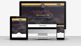 Restaurant ve cafelere uygun web sitesi