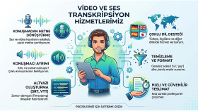 videolarınız için seslendirme ve transkripsiyon yaparım