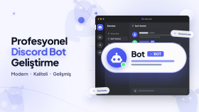 sunucunuza özel kaliteli Discord botu geliştirebilirim